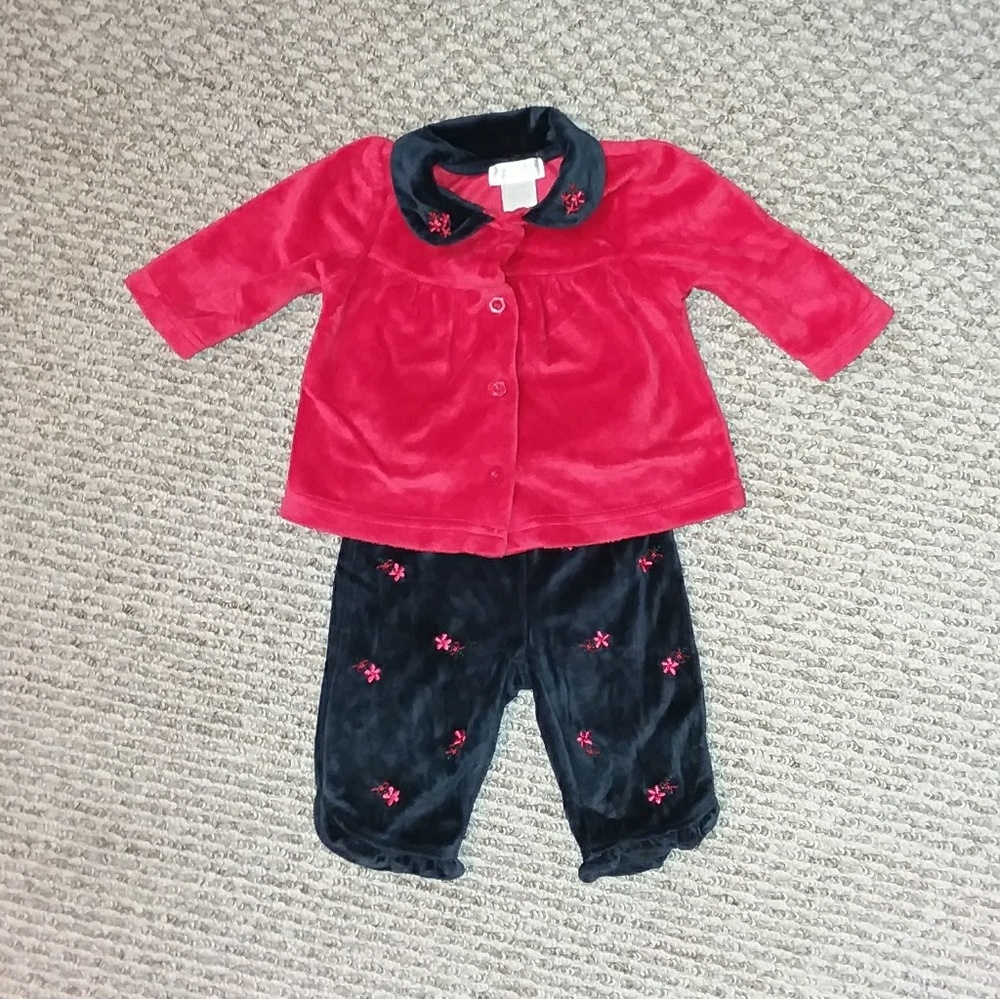 **Worn 1x** Babygirl Velour Set